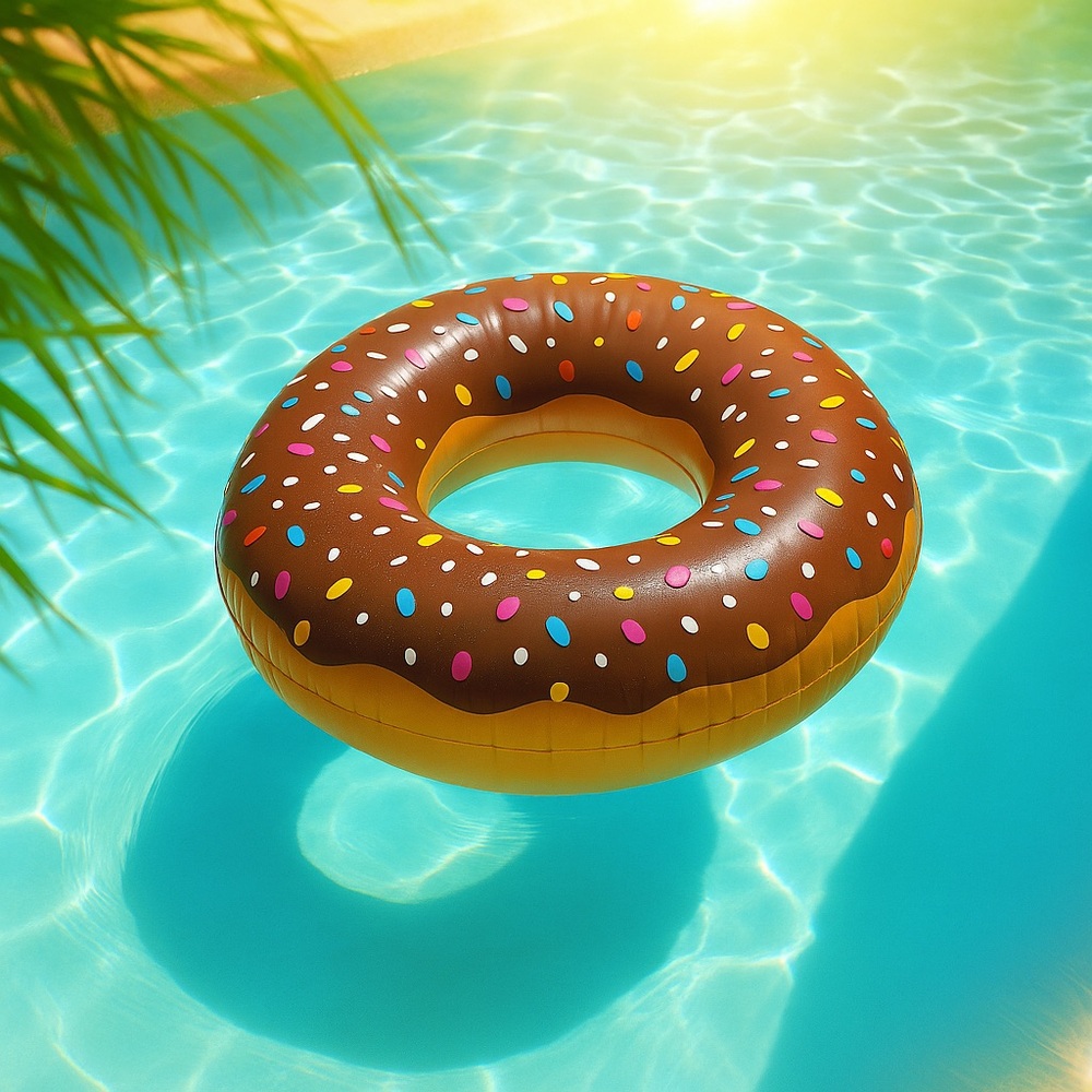 H2OGO! Donut Pool Float Tube Chocolate